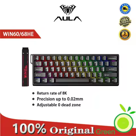 AULA WiN 60/68HE Magnetic Axis Mechanical Keyboard RT Esports Game FPS Fearless Contract Customized