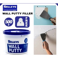 SELLEYS Wall Putty 500g /Putty Filter /Tampal Dinding /Wall Crack Gap Dempul Dinding Batu Plaster Pa