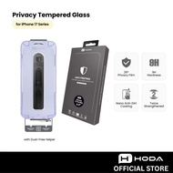 Hoda (Privacy) Anti-Peeper Full Coverage Screen Protector for iPhone 17 Series with Dust-Free Helper