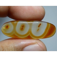 Sulaiman crystal agate ORANGE motif numbers 0-8 and Allah words