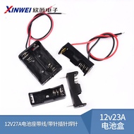 High-Quality 12v23A Battery Box 12V27A Battery Holder with Cable/with Pin Pin Soldering Pin Battery 