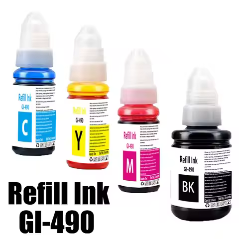 GI490 GI 490 Premium Compatible Color Water Based Bottle Refill Ink For Canon Pixma G3411 G2410 G241