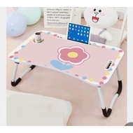 Folding Study Table Size 60 x 40 x 28 cm Laptop Table with Handle Children's Study Table Portable Ta