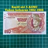(A238) rm10 siri 5 duit kertas lama Rm10 lama mata wang lama kedai duit lama barang lama barang anti
