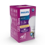 Philips LED Bulb 6 Watt Warm White/Yellow (6W 6 W 6Watt)