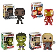 Funko Pop! Avengers Captain America Black Panther Hulk Thor Iron Man Action Figure Toys model Dolls