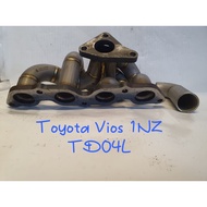 Vios 1NZ TD04L / IHI Turbo Down Custom style Turbo Manifold