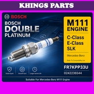 BOSCH Spark Plug FR7KPP33U+38 Mercedes W203 W210 M111 M112 Platinum Spark Plug 1PC