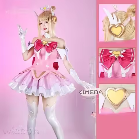 Overwatch 2 DokiWatch Juno Cosplay Mythic Skin Outfit Costumes Pink Dress Support Hero Clothes Hallo