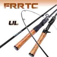 FRRTC 1.68/1.80M UL Fishing Rod Spinning/Casting Ultralight Carbon Fiber 2 Sections Fishing Rod