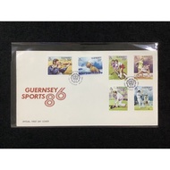 1986 Guernsey (UK) Sports In Guernsey First Day Cover (Note:Top Corners Of Cover Creased)