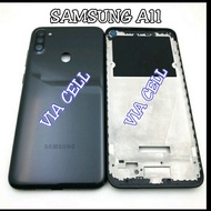 Casing Housing Fullset Samsung A11 A115F Original Backdoor Backcover + Lcd Frame