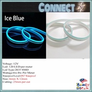 Neon Led Strip Light 12v 6mm x 12mm Led Neon Light 12V Neon Light 5meter Waterproof Led Neon Strip F