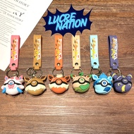 GANTUNGAN Pokemon Eevee Pokeball Keychain Eeveelution Pokeball Pokemon Keychain Bag Keychain