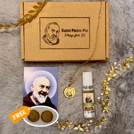 Blessed Saint Padre Pio Necklace Healing Medallion (Original PVD 18k Italy Gold Vacuum Plated)