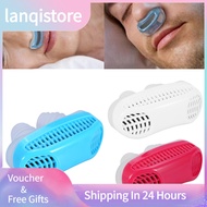 READY STOCK Lanqistore Relieve Snoring Stopper Guard Easy Sleeping Breath Aid Clip Nasal Dilator Device