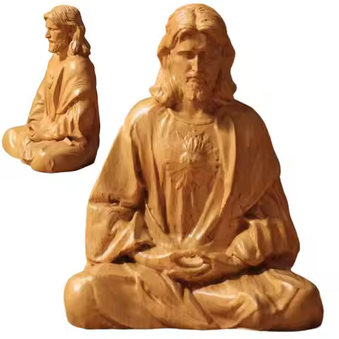 Jesus Statue Religious Sacred Statue Resin Crafts Catholic Figurines Christ Savior Jesus Statue Chur