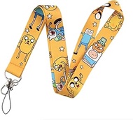 Come Along With Me Adventure Time Cartoon Animated TV Show 17.7" Neck Lanyard Keychain Holder ID Bad