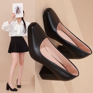 3-inch square high heels for women