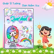 Paper doll handmade doll house tocaboca wednesday unnicon house