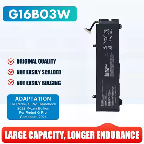 G16B03W Replacement Laptop Battery For Xiaomi Redmi G Pro Gamebook 2022 Ryzen Edition /G Pro Gameboo