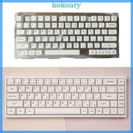 KOK XDA Minimalist White Mechanical Keyboards Keycaps Keycaps for 61 87 104 108
