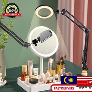 Suspension Scissor Arm Stand Kit with 6" Ring Light and Phone Stand for Video Conferencing Online Co