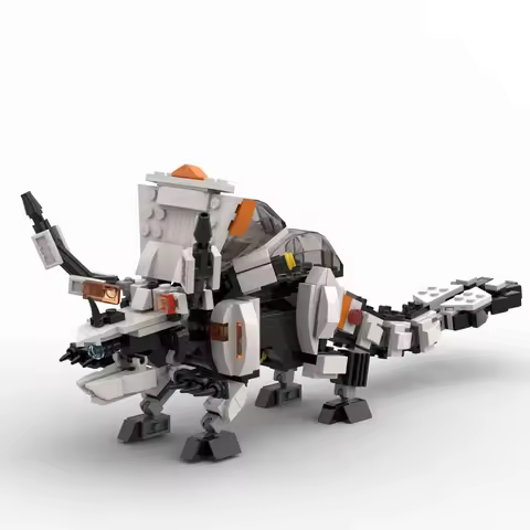 424PCS MOC Game Series Plowhorn Horizon Forbidden West Model Custom Building Blocks Architecture DIY