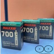[Ready Stock] Maxxis Bicycle Inner Tube Road Bike 700c x23/32 FV48MM *FV60MM* FV80MM* (with box)