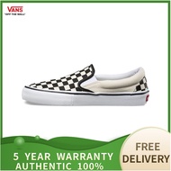 （Genuine Special）VANS OLD SKOOL SLIP ON Men's and Women's Canvas Shoe รองเท้าผ้าใบ V050/055- 5 year warranty
