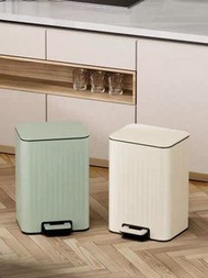 （需預訂）法式復古不銹鋼垃圾桶