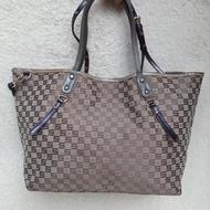 Tas Sisley Shoulder Bag Sling Bag Kanvas Mix Kulit Asli