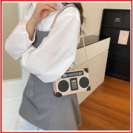 GG3 2026 Retro Radio Shoulder Bag Large Capacity PU Womens Commuter Handbag GG3