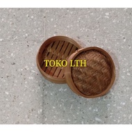 13 CM BAMBOO DIMSUM KLAKAT + LID / STEAM CONTAINER BASKET DIM SUM