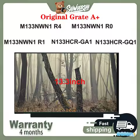 Original New A+13.3 inch Slim Laptop Lcd Screen Panel M133NWN1 R4 M133NWN1 R0 M133NWN1 R1 N133HCR-GA