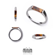 虎眼石榴石戒指 虎眼石榴石戒指 R479 #minimsimply