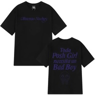 Korean Quevedo Buenas Noches Harajuku Print T-Shirts - Casual Oversized Short Sleeve Design | Fashio