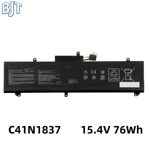 New Laptop Notebook Battery C41N1837 0B200-03380100 15.4V 76Wh For ASUS Rog Zephyrus GU502GU GU502GV
