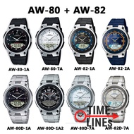 CASIO รุ่น AW-80 AW-80D AW-82D นาฬิกาผู้ชาย 2 ระบบ พร้อมกล่องและรับประกัน 1ปี AW80 AW80D AW82 AW-80-