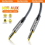 SUNKANDI 3.5mm cable jack auxiliary male to public audio cable can be used for voice calls for MP3 m