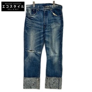 Levi's 44501 靛藍色皮革束口牛仔褲，二戰時期 S501 型號，36 號 [二手]