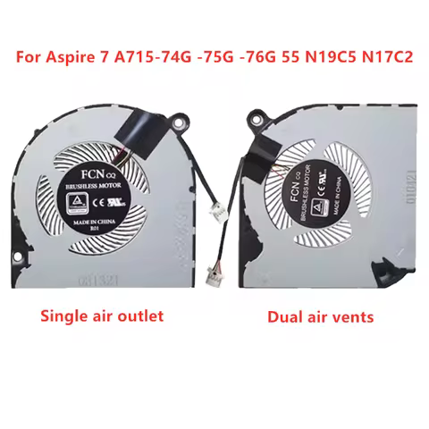 Brand New Original Laptop CPU GPU Cooling Fan For ACER Aspire 7 A715-74G -75G -76G 55 N19C5 N17C2