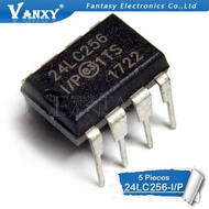 5pcs 24LC256-I/P DIP-8 24LC256I/P DIP8 24LC256 EEPROM DIP