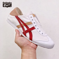 Onitsuka Tiger Shoes Women's Shoes Casual Sports Shoes White/wine Red Tiger Shoes Neutral Shoes