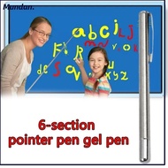 MUNDAN Pointer Pen, Silver Multi-functional Baton, Lightweight Pointer Tool Telescopic Ballpoint Pen