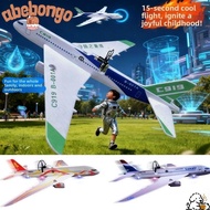 ABEBONGOTF C919 Passenger Plane Model, PP USB Rechargeable Electric Foam Aircraft, 34*36*7.5cm 4 Col