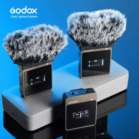 Godox MoveLink M2 2.4GHz Wireless Lavalier Microphone for DSLR Cameras Camcorders Smartphones, and T