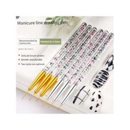 3pcs French Stripe Nail Art Liner Brush Set 3D Tips Line Stripes DIY Drawing Pen UV Gel Brushes Pain