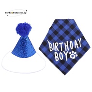 Dog Birthday Party Supplies,Pet Birthday Hat and Boy Doggy Birthday Bandana Set