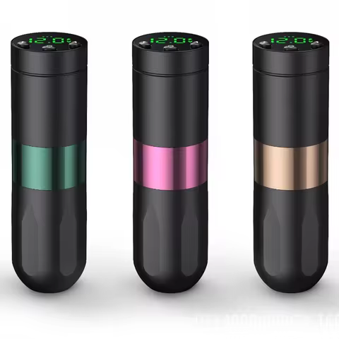 Wireless Tattoo Machine LED Digital Display 1500mAh Rotary Battery Tattoo Pen All-in-one Machine Str